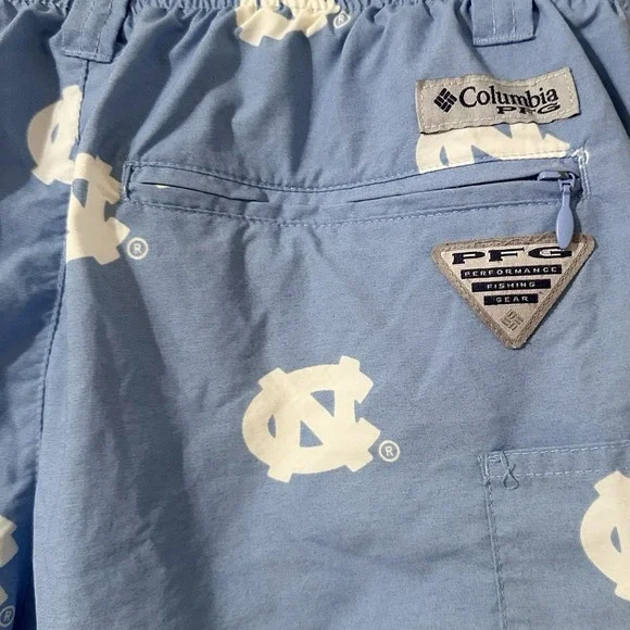 UNC Tarheels Men's Columbia PFG Back Cast River Shorts Size Small Beach‎ NCAA - Picture 4 of 6
